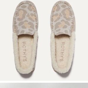 Rothy's The Scuff Slipper Cozy Cat Gray Merino
Wool Fleece Lined Women's Size 8